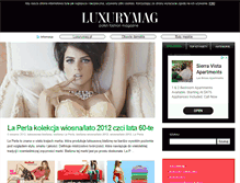 Tablet Screenshot of luxurymag.pl