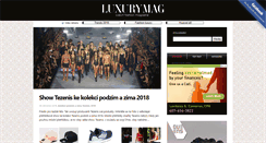 Desktop Screenshot of luxurymag.cz