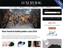 Tablet Screenshot of luxurymag.cz